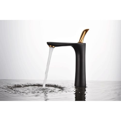 Смеситель для раковины D&K Venice Baciano DA1032659 черный-золото