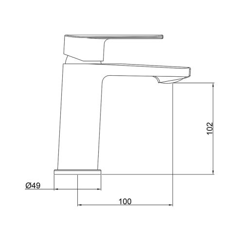 Смеситель для раковины GROSS AQUA Scandi 6280545C