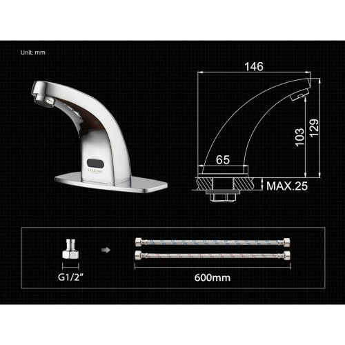 Смеситель сенсорный для раковины LEDEME L1055-13