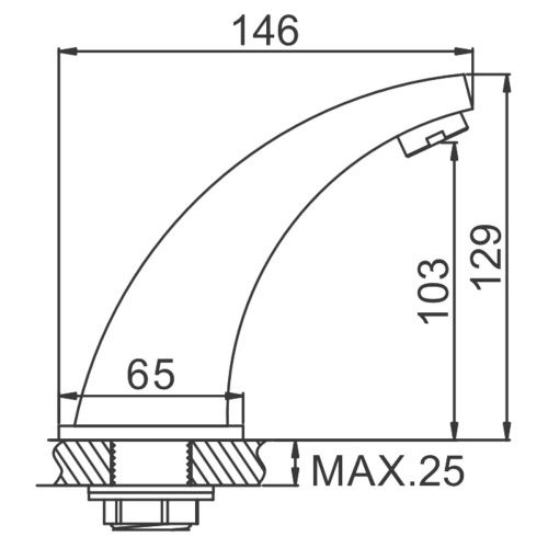 Смеситель сенсорный для раковины LEDEME L1055-13
