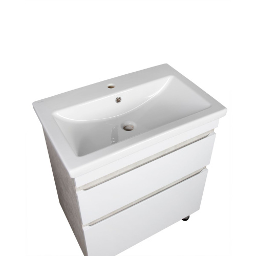 Тумба напольная AGATA Корсика 70 АТ70-699 Слейт 2 ящика с раковиной Como 70