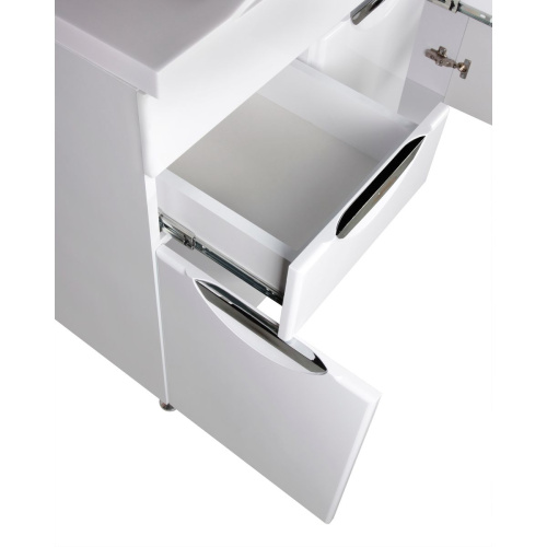 Тумба напольная AGATA Никас 100 АТ100-961, 2 ящика с раковиной Комфорт 100