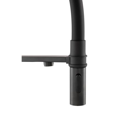 Смеситель для кухни GROSS AQUA 3188611SSMBB Neosteel черный, с подключением к фильтру питьевой воды