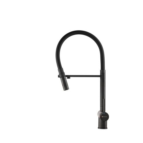 Смеситель для кухни GROSS AQUA 3188611SSMBB Neosteel черный, с подключением к фильтру питьевой воды