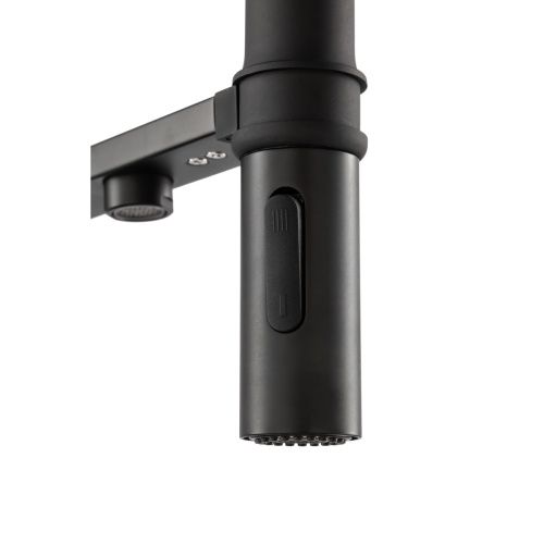 Смеситель для кухни GROSS AQUA 3188611SSMBB Neosteel черный, с подключением к фильтру питьевой воды