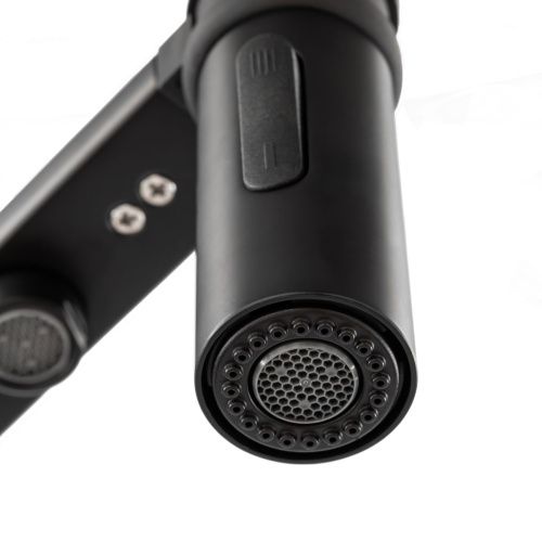 Смеситель для кухни GROSS AQUA 3188611SSMBB Neosteel черный, с подключением к фильтру питьевой воды