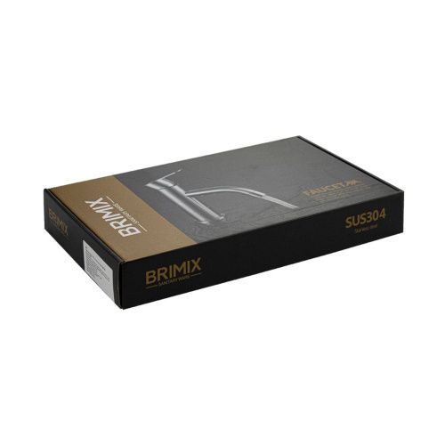 Смеситель для кухни BRIMIX 9306 светло-бежевый камень из нержавеющей стали