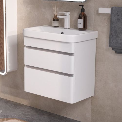 Тумба для ванны подвесная EQUIL Soldi Sf 70.2Y tpSOLDI70.2Y-04 с раковиной Nice 70 9595-70
