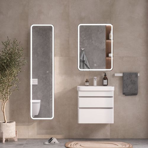 Тумба для ванны подвесная EQUIL Soldi Sf 70.2Y tpSOLDI70.2Y-04 с раковиной Nice 70 9595-70