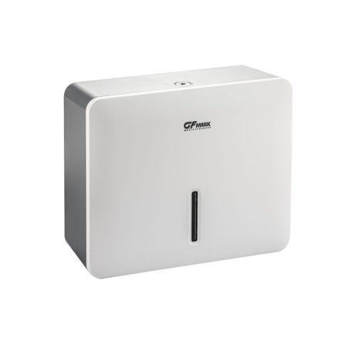 Диспенсер для бумажного полотенца GFmark 9161, пластиковый, белый, для салфеток Z сложения