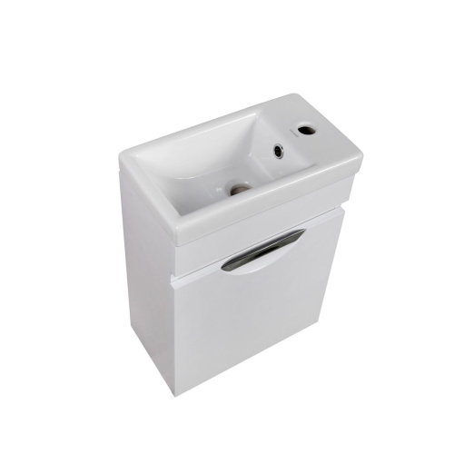 Тумба подвесная AGATA Никас 40 АТ40-637 с раковиной Como 40 S-UM-COM40/1-w