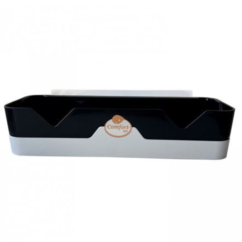 Полка многофункциональная прямая Comfort Life ЕК-517-04 черно-белая