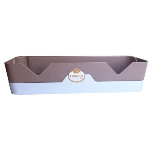Полка многофункциональная прямая Comfort Life ЕК-517-03 бежево-белая