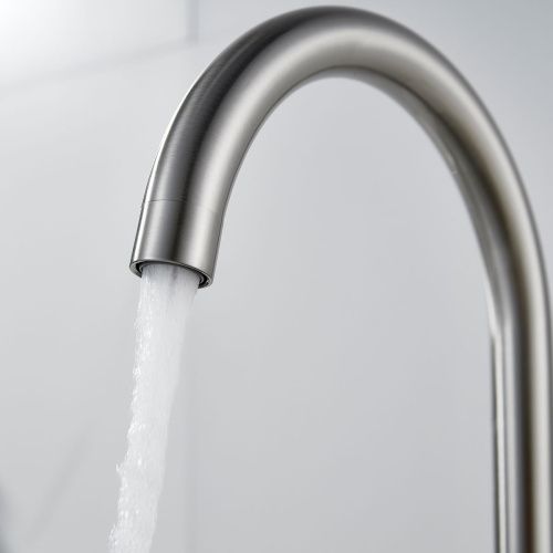 Смеситель для кухни Shevanik S128L с подключением фильтра питьевой воды, сатин