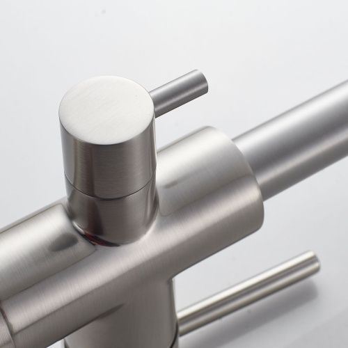 Смеситель для кухни Shevanik S128L с подключением фильтра питьевой воды, сатин