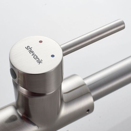 Смеситель для кухни Shevanik S128L с подключением фильтра питьевой воды, сатин