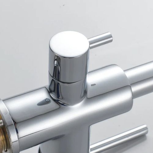 Смеситель для кухни Shevanik S128 с подключением фильтра питьевой воды, хром