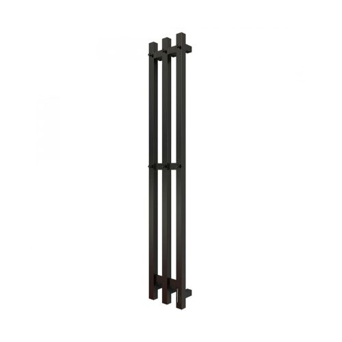 Полотенцесушитель электрический 110 Вт Grois TRIO GR-128 190х1200 П3 black mat R