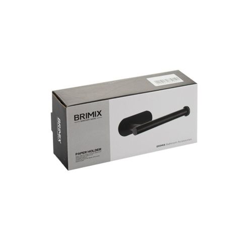 Держатель для туалетной бумаги BRIMIX 79913 на самоклейке, из нержавеющей стали, сатин