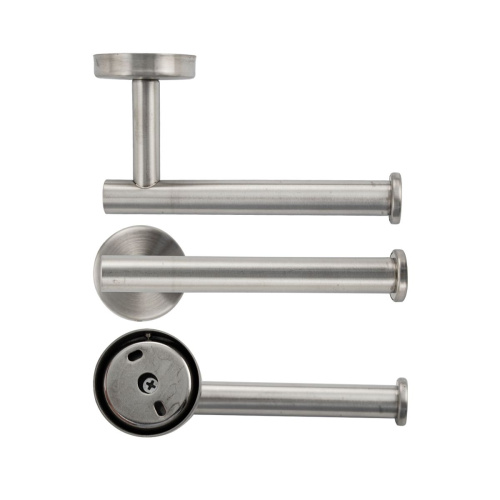 Держатель для туалетной бумаги BRIMIX 79917 на самоклейке, из нержавеющей стали, сатин