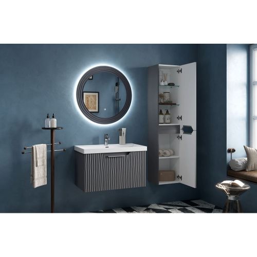Тумба подвесная Mirage 100.1Y tpMIRAGE100.1Y-07 + Органайзер OrgMirage100-16 с раковиной Prime 100