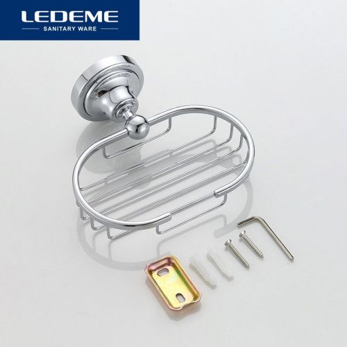 Мыльница LEDEME L1402-2 металлическая настенная глубокая
