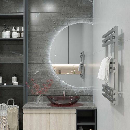 Зеркало Jill LED 800х1200 ЗЛП3537 c сенсором, реверсивное крепление