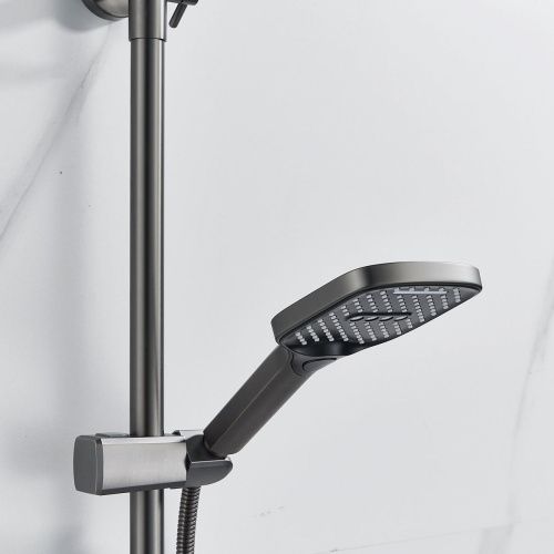 Душевая система Shevanik S4136T оружейная сталь