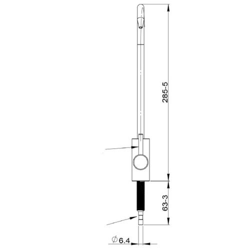 Кран для фильтра питьевой воды F0705-C d 25 хром 25695