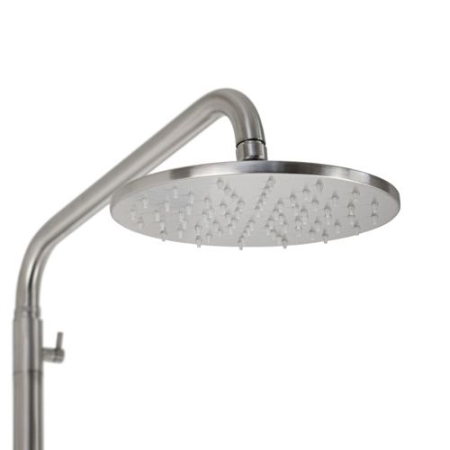 Душевая стойка со смесителем BRIMIX 9338 с длинным изливом из нержавеющей стали