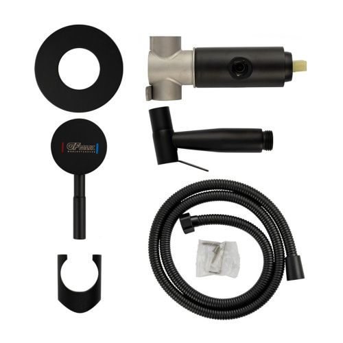 Смеситель для бидe GFmark 20722 встраиваемый Черный из нержавеющей стали