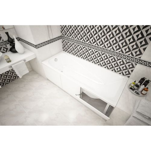 Экран под ванну с откидными дверцами 1690х540-580 мм МЕТАКАМ белый, ПВХ