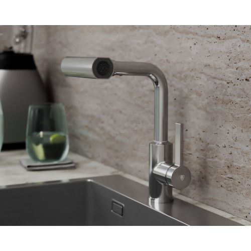 Смеситель для кухни RUSH Tinos TI3732-17 хром, с поворотным аэратором, 4 режима