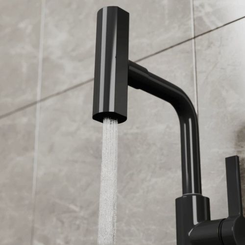 Смеситель для кухни RUSH Tinos TI3732-17 Black черный, с поворотным аэратором, 4 режима
