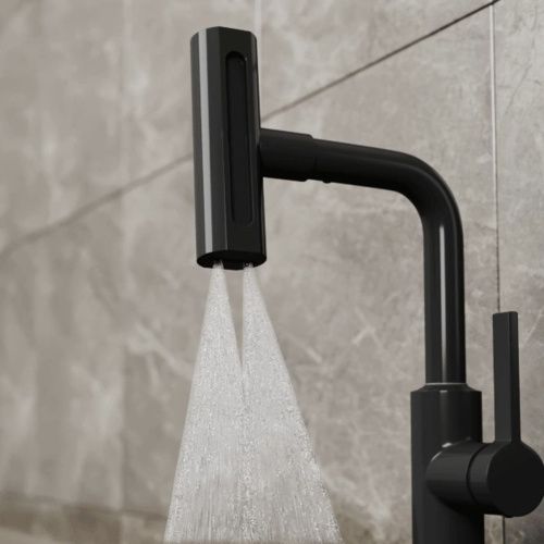 Смеситель для кухни RUSH Tinos TI3732-17 Black черный, с поворотным аэратором, 4 режима