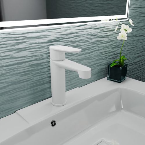 Смеситель для раковины D&K Bayern.Munchen DA1562108 белый