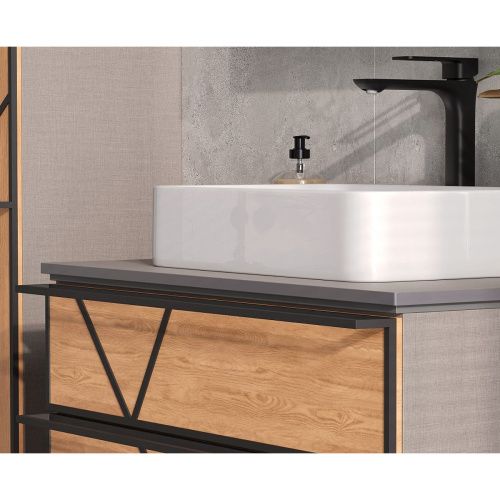 Тумба подвесная EQUIL Ferro 80.2Y tpFERRO80.2Y-11 с раковиной EQUIL керамическая модель 78531