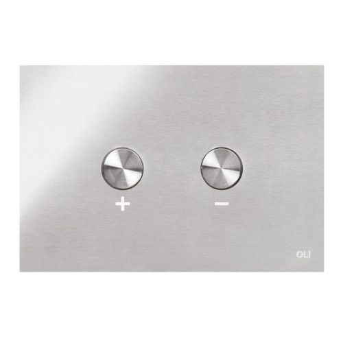 Кнопка пневматическая двойная OLI BLINK 154963 сталь, глянцевый хром, антивандальная