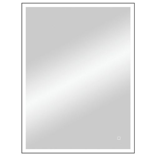 Зеркало Solid Black LED 600x800 ЗЛП1285 с сенсором, подогревом реверсивное крепление (800х600)