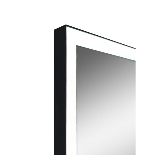 Зеркало Solid Black LED 600x800 ЗЛП1285 с сенсором, подогревом реверсивное крепление (800х600)