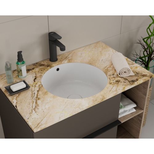 Раковина под столешницу D&K Matrix DT1391816, белый 420*420*160 мм, Накладные раковины, , D&K