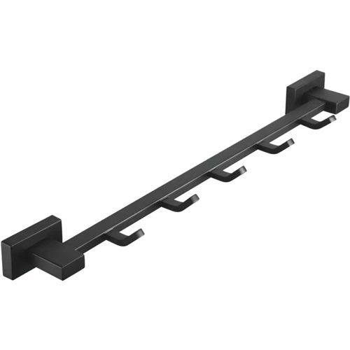 Планка с 5-мя крючками для ванной комнаты Shevanik SG5651H черный, Цвет черный, , Shevanik