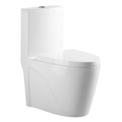 Унитаз моноблок напольный Knois KN6224000 горизонтальный выпуск, душевой тип смыва, микролифт, 68х39х78 см, Knois, , Knois