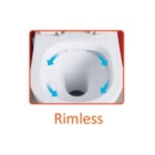 Унитаз  напольный Knois KN2224000 горизонтальный выпуск, душевой тип смыва, микролифт, 61,5х36х74,5 см, Knois, , Knois