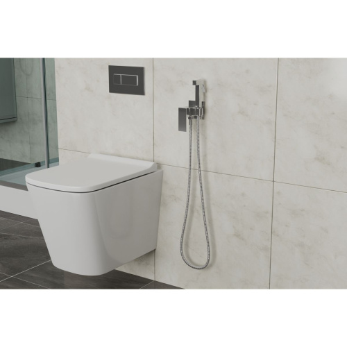 Смеситель c гигиеническим душем встраиваемый RUSH Thira TR3635-99White, белый, Коллекция Thira, , RUSH