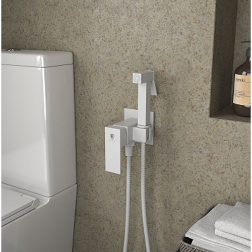 Смеситель c гигиеническим душем встраиваемый RUSH Thira TR3635-99White, белый, Коллекция Thira, , RUSH