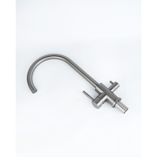 Смеситель для кухни Wasser Zimmer ZM-6008B-Q с подключением к фильтру питьевой воды, графит, SUS304, Смесители Wasser Zimmer, , Wasser Zimmer