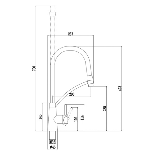 Смеситель для кухонной мойки Fmark FS8255A-04, Коллекция FS82 NEW, , SAVOL