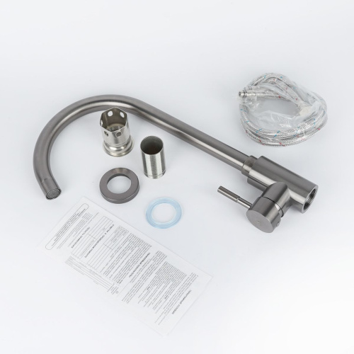 Смеситель для кухни Wasser Zimmer ZM-7728-2Q-747 графит, Смесители Wasser Zimmer, , Wasser Zimmer