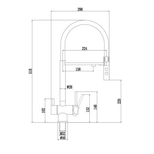 Смеситель для кухонной мойки Fmark FS1262-C01, Коллекция FM62, , SAVOL